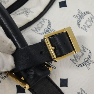 MCM Visetos Handbag Canvas and Leather