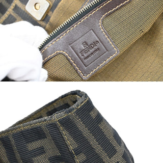 Fendi Vintage FF Handle Tote Zucca Canvas
