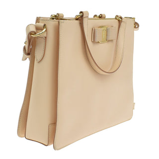 Salvatore Ferragamo Vara Bow Top Handle Convertible Tote Leather