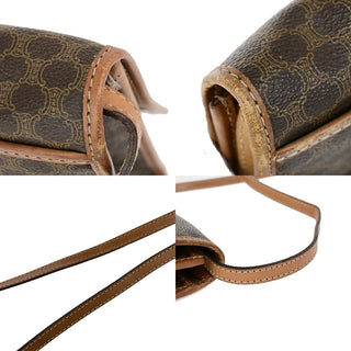 Celine Vintage Macadam Shoulder Bag Canvas
