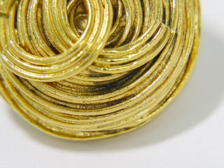 Chanel Vintage CC Hoop Clip-On Earrings Metal