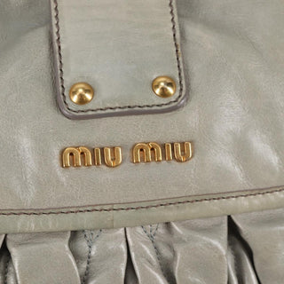 Miu Miu Coffer Hobo Matelasse Leather