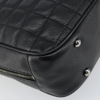 Chanel Vintage Button Tote Quilted Caviar
