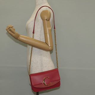 Chloe C Chain Clutch Leather