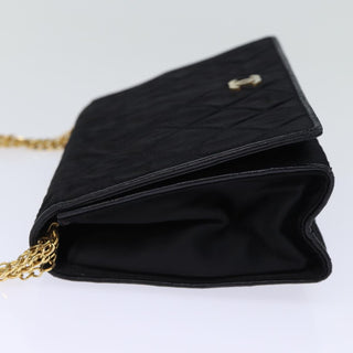 Chanel Vintage Full Flap Shoulder Bag Quilted Satin