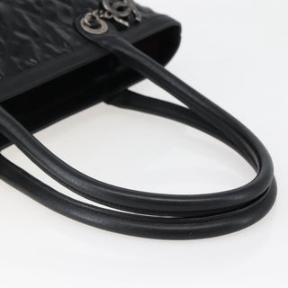 Chanel CC Charm Zip Tote Quilted Coated Canvas