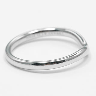 Tiffany & Co. Elsa Peretti Curved Wedding Band Ring Platinum