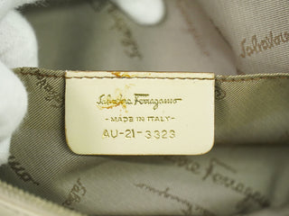 Salvatore Ferragamo Gancini Shoulder Bag Canvas