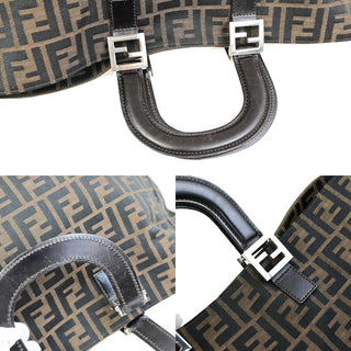 Fendi Vintage FF Handle Tote Zucca Canvas