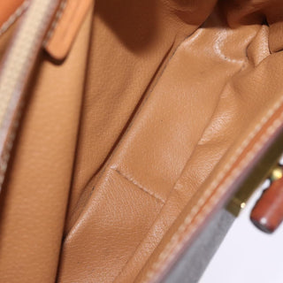 Celine Vintage Convertible Top Handle Bag Macadam Coated Canvas