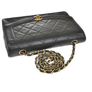 Chanel Vintage Diana Flap Bag Quilted Caviar