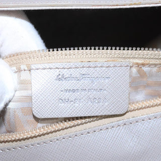 Salvatore Ferragamo Flap Satchel Saffiano Leather