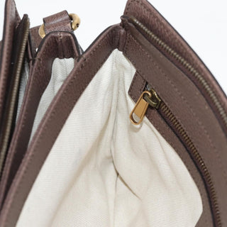 Gucci Ophidia Zip Shoulder Bag GG Coated Canvas