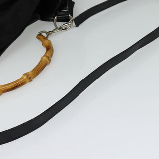 Gucci Vintage Bamboo Shoulder Bag Nylon