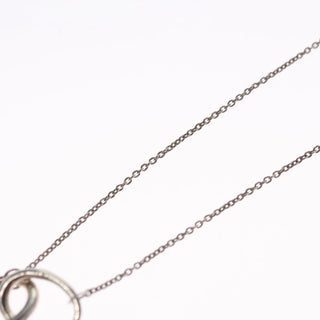 Tiffany & Co. Elsa Peretti Double Loop Pendant Necklace Silver 925