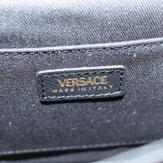 Versace Virtus Flap Messenger Bag Leather