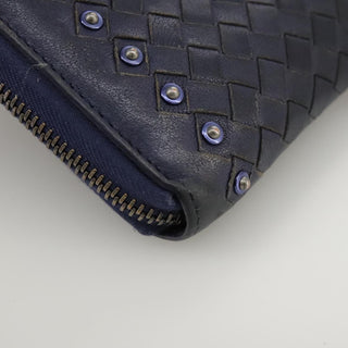 Bottega Veneta Intrecciato Long Zip  Wallet Leather