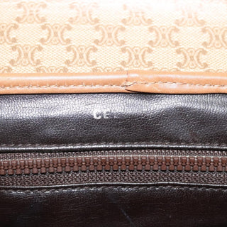 Celine Vintage Macadam Shoulder Bag Canvas