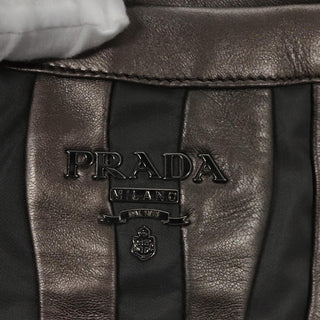 Prada Waves Chain Tote Leather and Tessuto