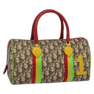 Christian Dior Vintage Rasta Boston Bag Diorissimo Canvas