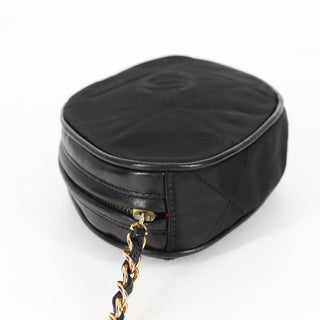 Chanel Vintage Diamond CC Tassel Clutch Quilted Satin