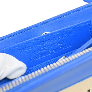 Balenciaga Navy Pochette Canvas and Leather