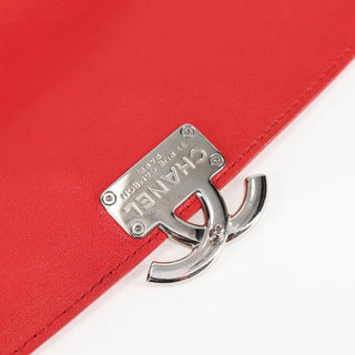 Chanel CC Box Flap Bag Quilted Caviar