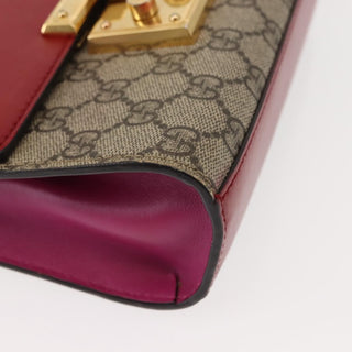 Gucci Padlock Shoulder Bag GG Coated Canvas and Leather