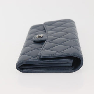 Chanel CC Gusset Classic Flap Wallet Quilted Lambskin