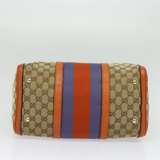 Gucci Vintage Web Boston Bag GG Canvas