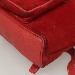 Gucci Vintage Bamboo Backpack Suede