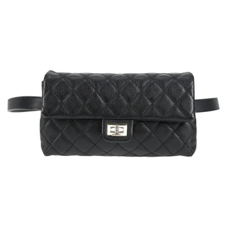 Chanel Uniform Reissue Belt Bag Quilted Grained Leather