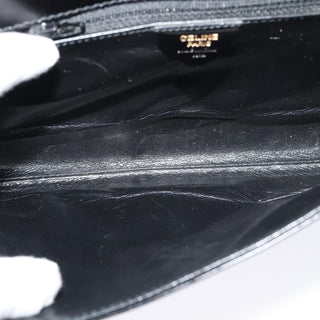 Celine Vintage Circle Logo Crossbody Bag Leather