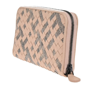 Bottega Veneta Intrecciato Long Zip  Wallet Leather