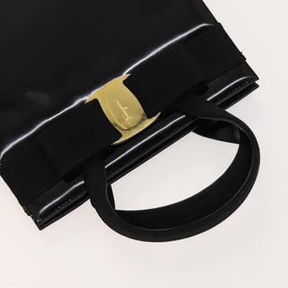 Salvatore Ferragamo Convertible Vara Bow Tote Patent Leather