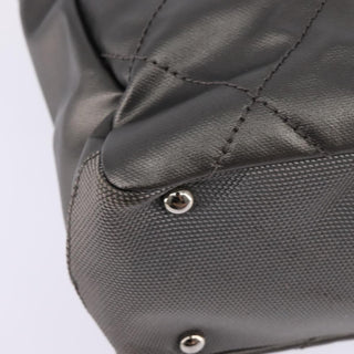 Chanel Biarritz Tote Quilted Coated Canvas