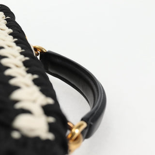 Salvatore Ferragamo Margot Satchel Braided Fabric