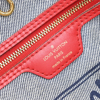 Louis Vuitton Neverfull Tote Damier and Monogram Patchwork Denim