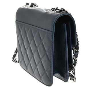 Chanel Filigree Flap Bag Calfskin Leather
