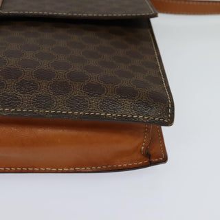 Celine Vintage Macadam Shoulder Bag Canvas and Leather