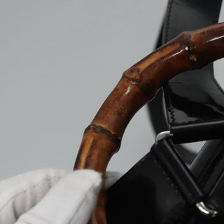 Gucci Vintage Bamboo Backpack Patent