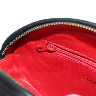 Chanel Vintage Diamond CC Tassel Clutch Quilted Satin