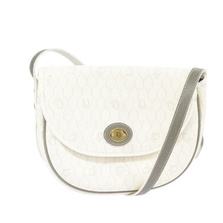 Christian Dior Vintage Honeycomb Shoulder Bag Canvas