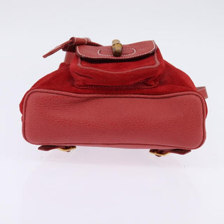 Gucci Vintage Bamboo Backpack Suede
