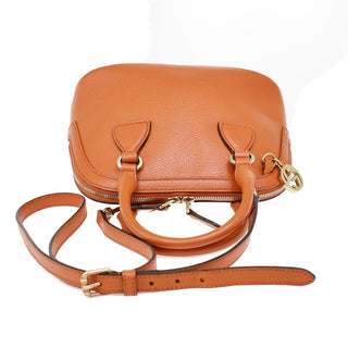 Gucci GG Charm Convertible Dome Satchel Leather