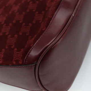 Celine Vintage Macadam Shoulder Bag Suede