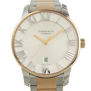 Tiffany & Co. Atlas Dome Automatic Watch Yellow Gold and Stainless Steel
