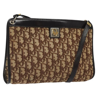 Christian Dior Vintage Trotter Shoulder Bag Canvas