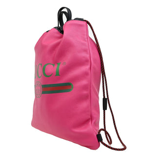 Gucci Logo Drawstring Backpack Printed Leather