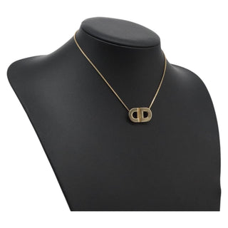 Christian Dior CD Pendant Necklace Gold-plated